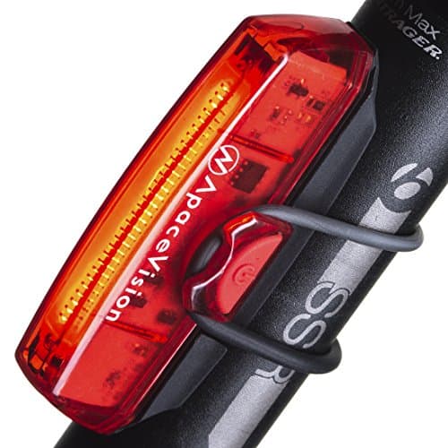 Image of GuardG3X USB Rechargeable Rear Bike Light by Apace – Powerful 6 Setting, 30 Super Bright LED Bicycle Tail Light Easily Clips On as Red Taillight for Optimum Cycling Safety - 12 Hour Run Time