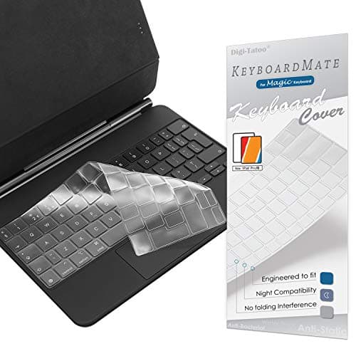 Image of Digi-Tatoo Keyboard Cover Compatible with 2024 Magic Keyboard for iPad Air 11-inch (M2) and old Magic keyboard for old iPad Air (5th 4th)/old iPad Pro11, TPU, skin protector (British/Euro Layout)