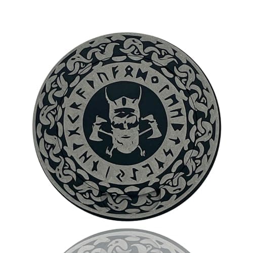 Image of Snuff box in aluminum for all snus with compartment viking ancient script