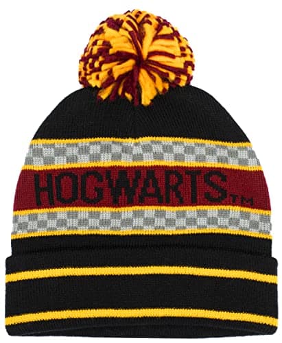 Image of Harry Potter - Children's Winter Hat - Black Hogwarts Woolly Beanie Hat - One Size Fits 8-14 Years - Official Merchandise