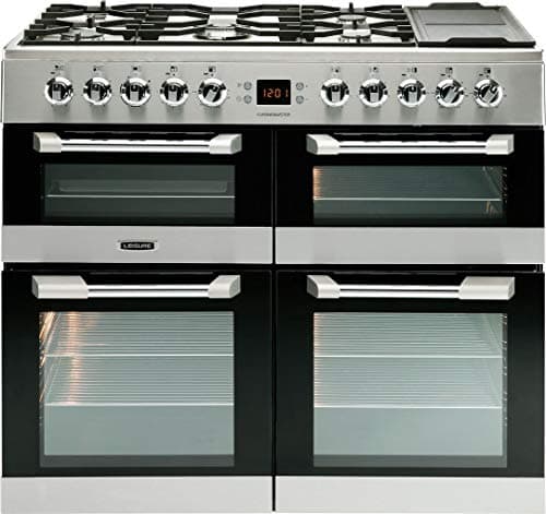 Image of Leisure Cuisinemaster CS100F520 Freestanding Stainless Steel Gas Oven – Oven & Cookers (Stove, Stainless Steel, Fan, Front, Gas Cooker, Medium)