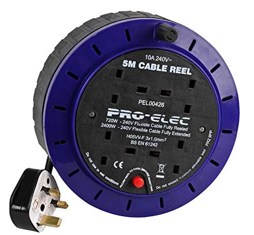 Image of Pro Elec PEL00426 4 Socket Cassette Reel, 10A, 5 m