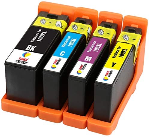 Image of TONER EXPERTE® 4 XL (1 SET) Compatible Ink Cartridges Replacement for Lexmark 100 100XL S305 S308 S402 S405 S505 S602 S605 S815 Pro202 Pro205 Pro208 Pro209 Pro705 Pro805 Pro901 Pro905 | High Capacity