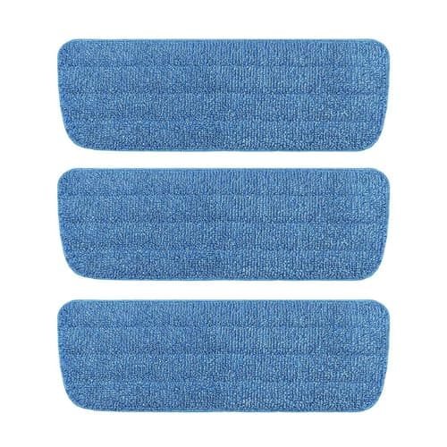 Image of Mop Heads Replacement - ShiningUU 3-Pack Blue Spray Mop Refills | Compatible with Addis Spray Flat Mop