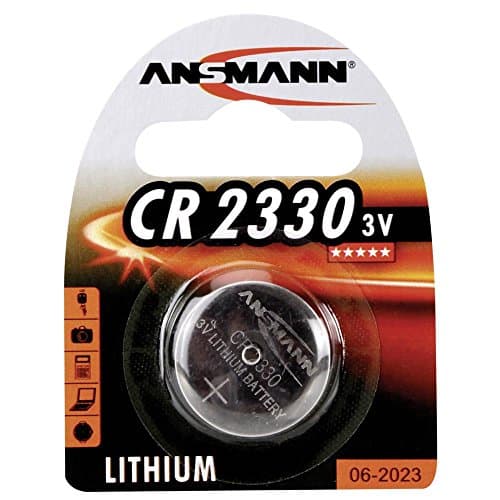Image of ANSMANN CR2330 Coin Battery [Pack of 1] Lithium 3V Button Cell Ideal For Watches, Calculators, Cameras, Computer Memory Backup Power, Car keys, Digital Cameras, Toys and Remote Control