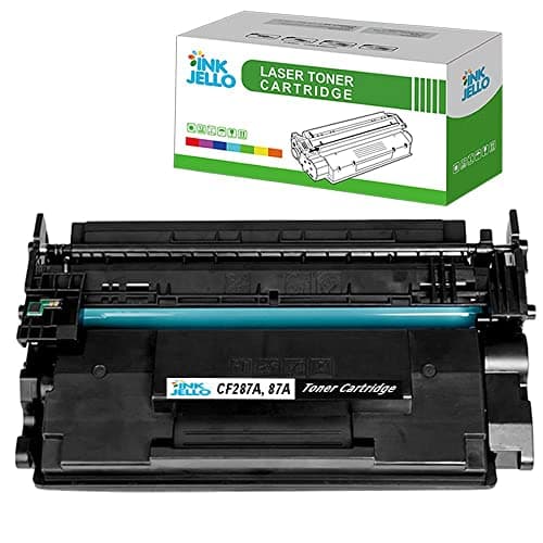Image of InkJello Compatible Toner Cartridge Replacement for HP LaserJet Enterprise Flow MFP M527c M527z M506dn M506x MFP M527dn M527f M501dn M501n CF287A (Black 1-Pack)
