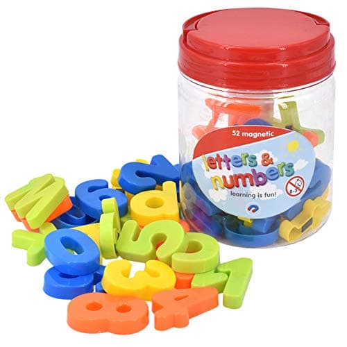 Image of KandyToys 52 Piece Magnetic Numbers & Letters - Perfect for Educational Toys Fridge Magnets Spelling and Maths
