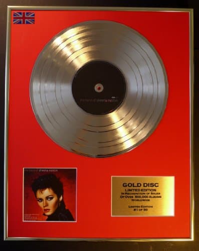 Image of Sheena Easton Cd Gold Disc Record Limited Edition The Best of Sheena Easton