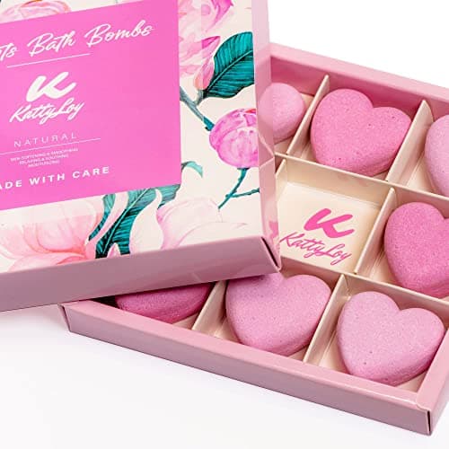 Image of Katty Loy - Bath Bombs Gift Set - Luxury Bath Fizzies Spa Pamper Kit for Moisturizing Skin Mothers' Days Gift Birthday Present Ideas - Gift for Women Girlfriend Wife Her Girl Nan