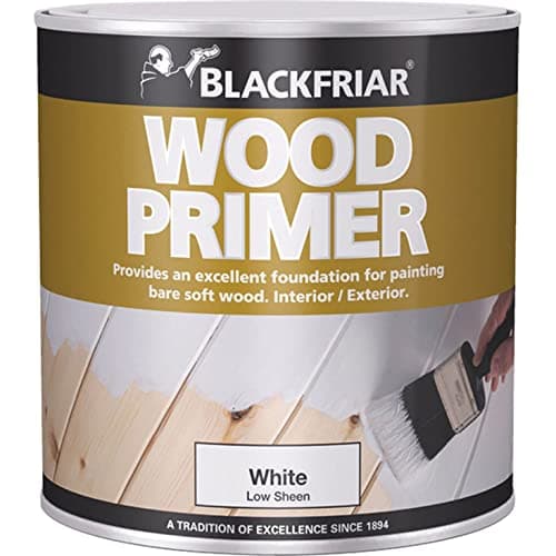 Image of Blackfriar BKFWPW1L Wood Primer, 1 Litre, White