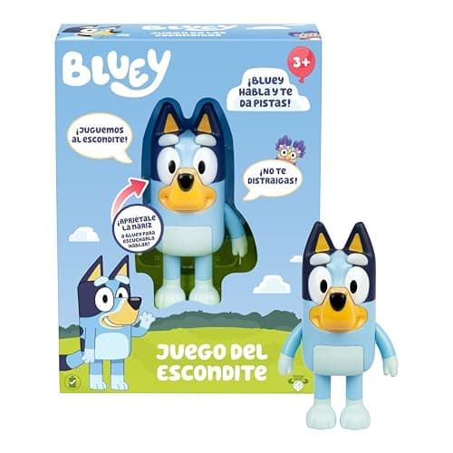Image of Bluey Hide and Seek Game, Hide Bluey and Pull the Nose Together to Restart the Account. It Speaks and Laughs to Find Them. Kids Can Dance with the Song of the Series
