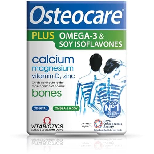 Image of Vitabiotics Osteocare Plus Omega-3 and Soy Isoflavones - 84 Tablets/Capsules