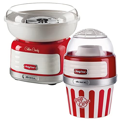 Image of Ariete ARPK42 Retro Style Candy Floss Maker and Popcorn Maker Set