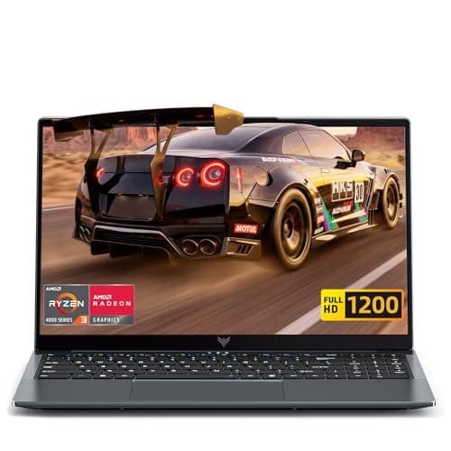 Image of Tivique 2026 16 Inch FHD Laptop Ryzen 4300U Quad-Core (Processor Up to 3.7GHz) - 16GB DDR4 RAM 512GB M.2 SSD, Support Dual-Band WiFi, HDMI, USB 3.2,BT 5.2, 1200 16:10 HD Display, 5000mAh Long-Batter