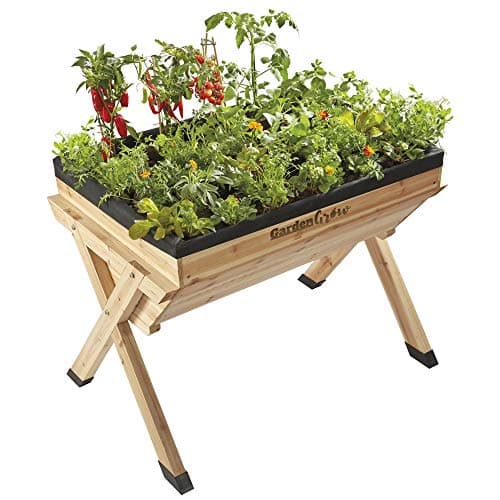 Image of Garden Grow Raised Vegetable Planter Outdoor Large Wooden Flower Bed Box for Plants & Vegetables (Medium Vegetable Planter)