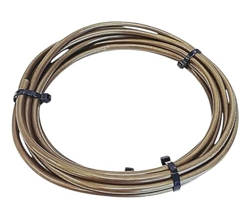 Image of Gold Flex 3-Core Flexible Cable, 5m, 0.5mm Conductor, 3 Amp, for Indoor Lighting gold/bronze