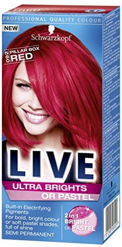Image of Schwarzkopf LIVE Ultra Brights 92 Pillar Box Red Hair Colour