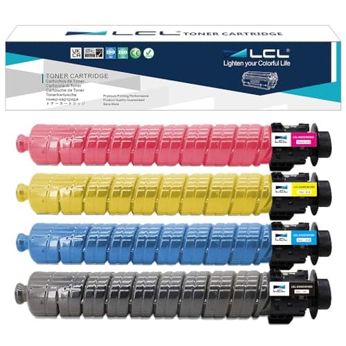 Image of LCL Compatible Toner Cartridge 841853 841856 841855 841854 Aficio Mp C4503 MP C5503 MP C6003 (4K KCMY) Replacement for Ricoh Aficio MP C4503a sp C4503sp C5503a sp C5503sp C6003sp MP-C-4503 MP-C-5503