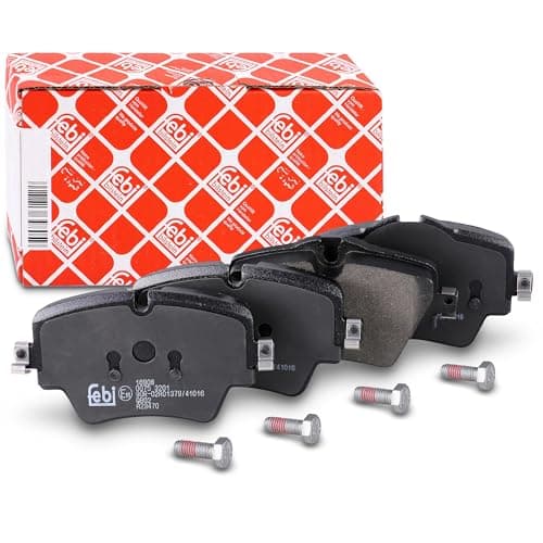 Image of febi bilstein 16908 Brake Pad Set with securing bolts, 1 unit