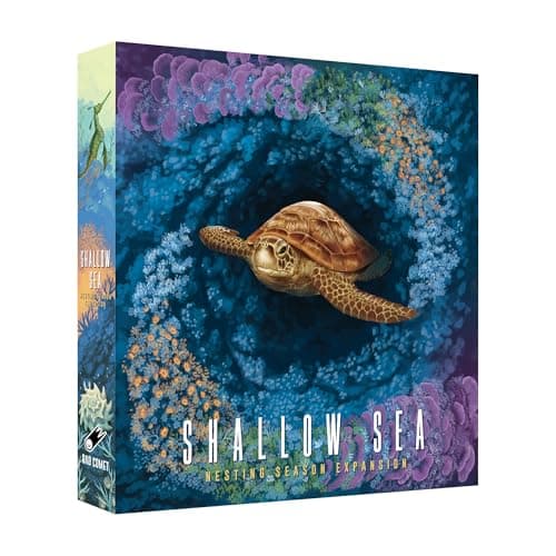 Image of Shallow Sea Board Game – Strategy Tile-Placement Game for Adults & Families | 1–4 Players, 30–45 Min Play | Build Coral Reef Ecosystem, Ocean Puzzle Game, Nature-Inspired (Nesting Season Expansion)