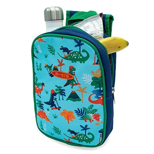 Image of Micro Scooters | Children's Eco Scooter Bag | Rucksack & Insulated Lunch Bag | Hanging Travel Luggage | Boys & Girls | Dino