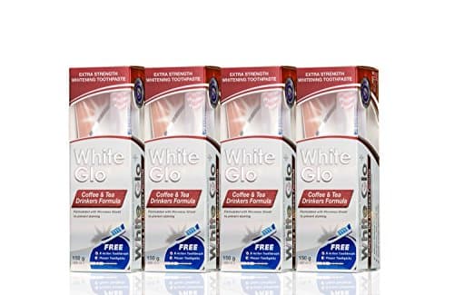 Image of White Glo Coffee Plus Tea Drinkers Formula Whitening Toothpaste, 100 ml, Pack of 4