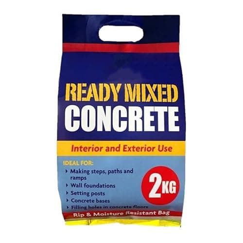 Image of Hi-Performance Cement Ready Mixed Concrete Quick Set Mortar Bag 2kg (Ready Mixed Concrete, 2 Bags)