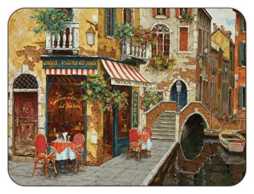 Image of Plymouth Pottery - Cafe Scene Placemats - Set of 6