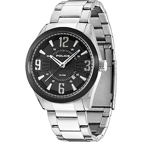 Image of Police Men's Quartz Watch PL.13893JSSB/02M with Metal Strap