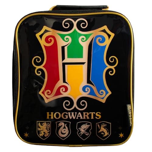 Image of Blue Sky Studios Harry Potter Lunch Bag, Hogwarts Crest Kids School Lunch Bag, Boys and Girls Student Meal Bag