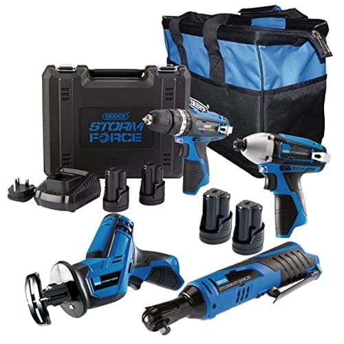 Image of Storm Force DRAPER 91032 - Draper 10.8V DRILL 4 Pack + 4 Batt.