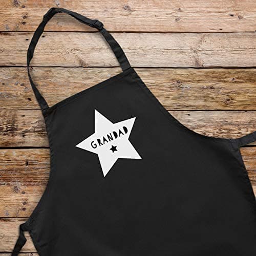 Image of Stickerscape Personalised star apron (Adult) - Black apron