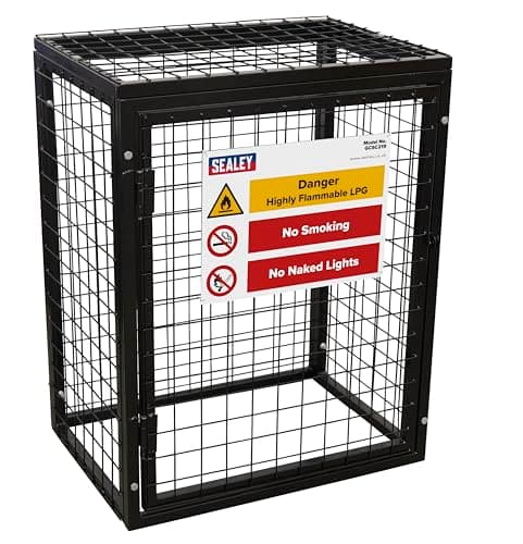 Image of Sealey GCSC219 Gas Cylinder Safety Cage - 2 x 19kg Cylinders