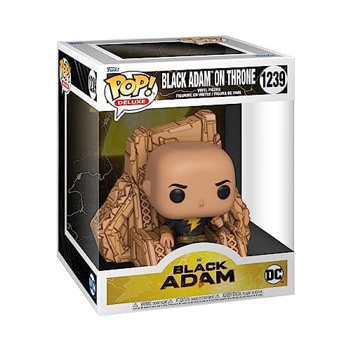 Image of Funko POP! Deluxe: DC - Black Adam on Throne - Collectable Vinyl Figure - Gift Idea - Official Merchandise - Toys for Kids & Adults - Movies Fans - Model Figure for Collectors and Display