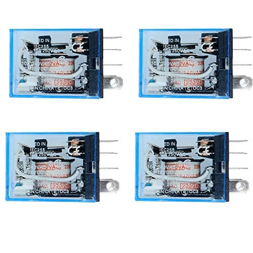 Image of Aideepen LY2NJ Relay Module, 4PCS 10A 240V Coil 8 Pin DPDT Power Electromagnetic Relay for Lam
