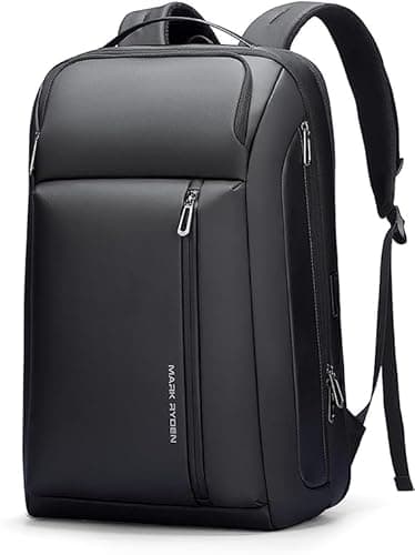 Image of MARK RYDEN 15.6 inch Business Laptop Backpack, Expandable 25L-35L Large Capacity Travel Backpack, Water-resistant Cabin Backpack 45x30x25cm, Work Backpack with USB-C for Men