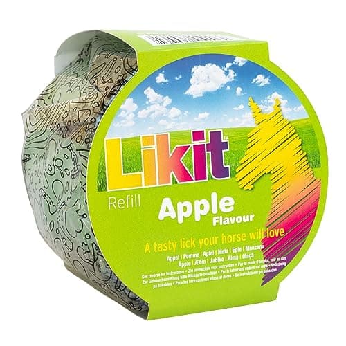 Image of Likit Horse Treat Apple Large Refill 650g | Tasty Horse Treat, Reduce your Horse's Boredom & Stress | Apple