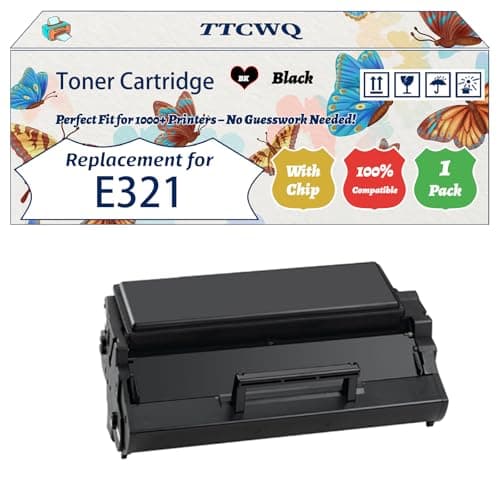 Image of Compatible for Lexmark E321 Toner Cartridge Work for Lexmark E321 E323t E323tn Optra E321 Optra E323 Optra Printers (1 Pack Black)