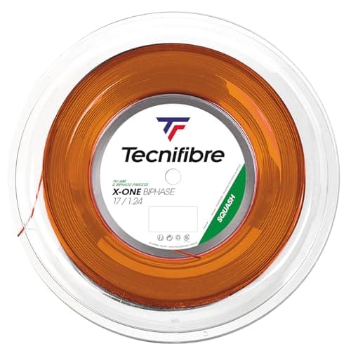 Image of Tecnifibre X-One Biphase Squash String Orange 1.24mm - 200m Reel