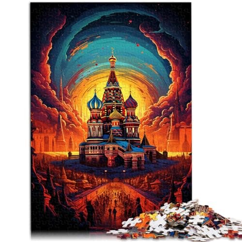 Image of Jigsaw Puzzles for Adults 1000 Pieces russia red square Stress Relief Birthday Present, Gifts, Wall Art 14.96 in x 20.47 in for Teens Age 14 Years Up