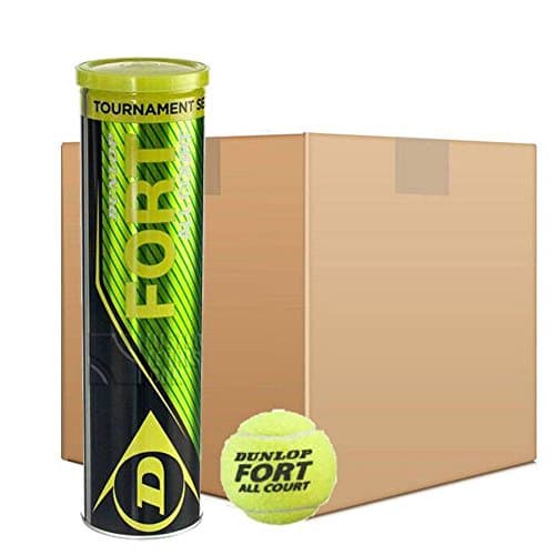 Image of Pack of 18 Tubes of 4x Dunlop Fort All Court Tournament Tennis Balls