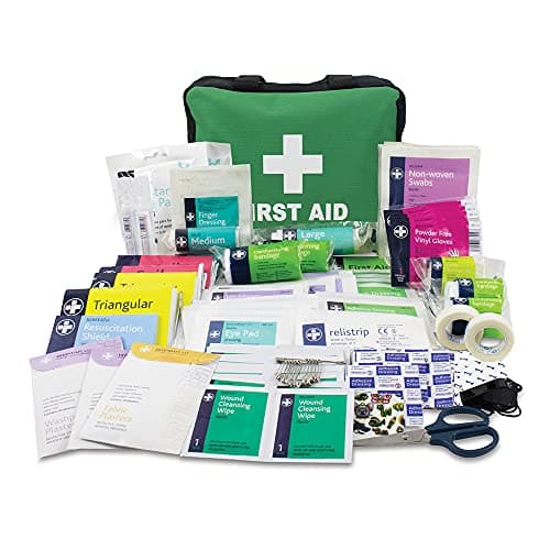 Image of First Aid Kit Bag - 220 Piece Survival Kits - Safety Essentials for Travel, Car, Home Camping, Work, Hiking, Holiday, Outdoor Activities - Pack Supplies - Large (Package may vary)