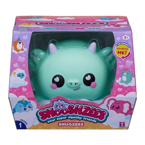 Image of Smooshzees Snugzees, Jade, Green Dragon, Collectable Characters, Supersoft, Cuddly and Squishy!