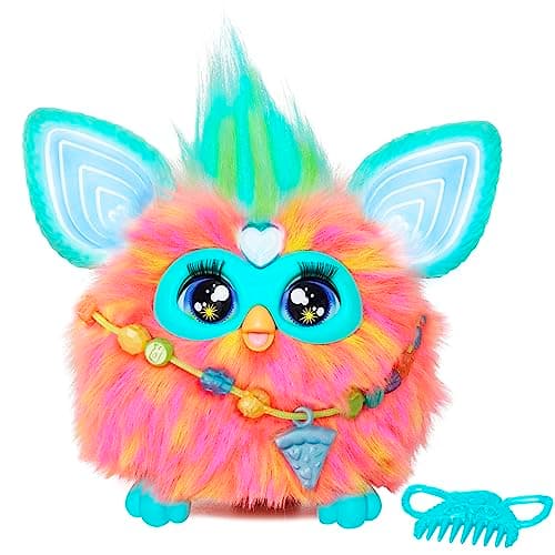 Image of Furby Coral Interactive Plush Toy - English Version, 6 inch