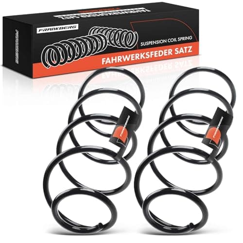 Image of Frankberg 2x Coil Spring Front axle Compatible with C4 Coupe 2004-2011 C4 I 2004-2011 307 2000-2014 307 Break 2002-2008 307 SW 2002-2008 Replace# 5002FV