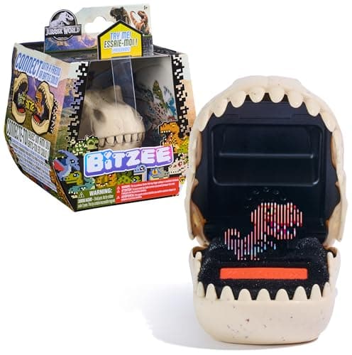 Image of Bitzee, Jurassic World Interactive Dinosaur Toy with 25 Dinosaurs Inside, Reacts to Touch, Pods Connect and Interact, Digital Pet Kids Toys for Ages 5 and up.