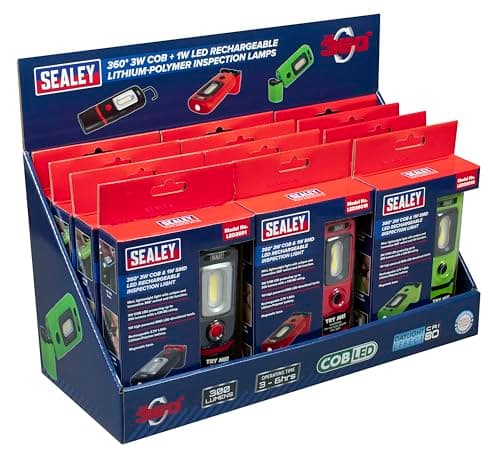 Image of Sealey Led3601Combo Led3601 Series Inspection Lamp Combination 12 Pc