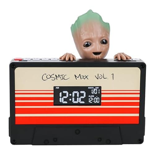 Image of Paladone Marvel Studios I Am Groot Alarm Clock - Fun Guardians of The Galaxy Merch and Gift - 5.7" Tall