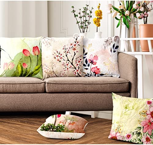 Image of Ultimate Trends Polyester Digital Modern Printed Cushion Cover 12x12 Set of 5, Multi Color (UTCC-1203_ 12)