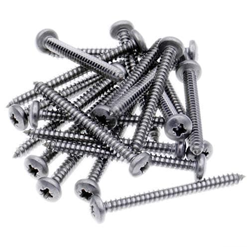 Image of No.10 x 0.5 (4.8mm x 13mm) Pozi Pan Self-Tapping Screw - Stainless Steel (A2) (Pack of 20)